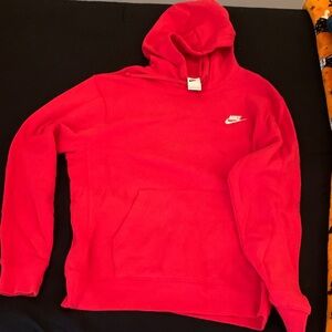 Nike Men's Bright Red Hoodie